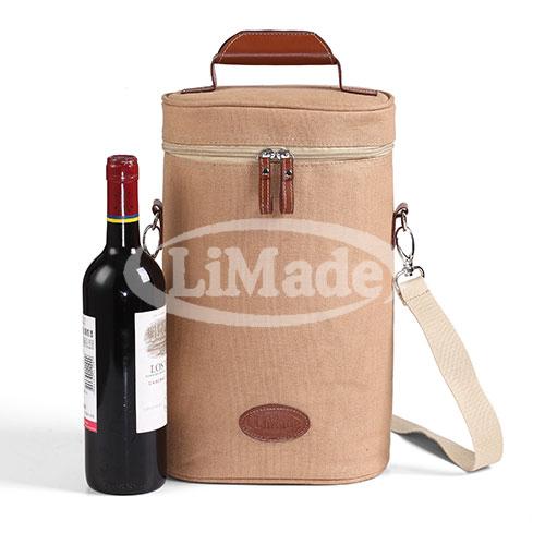 LMD 3B-1248 Wine Carrier Bag for 2 Bottles