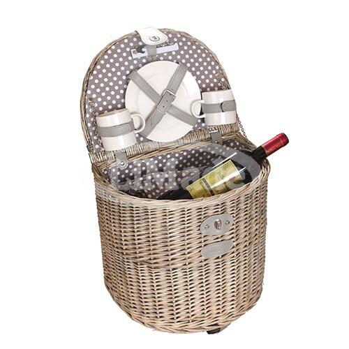 LMD1-0342 Wheelie Picnic Basket for 2 Person