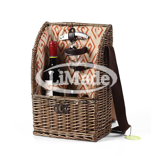 LMD 3A-1250 Willow Wine Carrier Basket