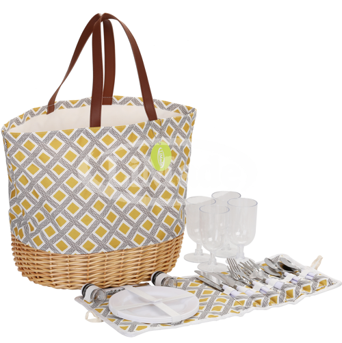 LMD1-2387  Picnic Basket for 4 Person 