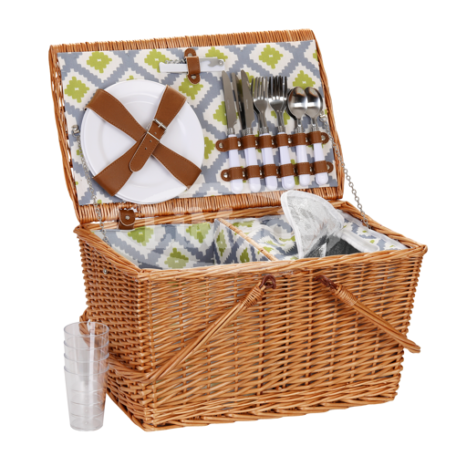 LMD1-2453  Picnic Basket for 4 Person