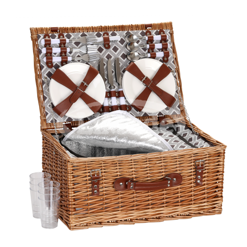 LMD1-2457  Picnic Basket for 4 Person